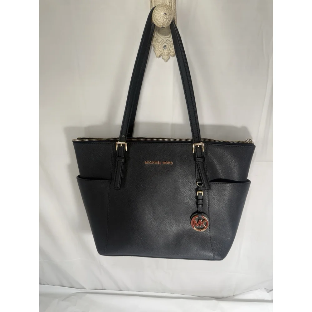 Michael Michael Kors Jet Set East West Top Zip Tote Black